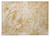 2' X 3' Cream and Gold Abstract Washable Non Skid Indoor Outdoor Area Rug