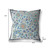 18" x 18" Black and Gray Blown Seam Floral Indoor Outdoor Throw Pillow