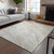 5' X 8' Ivory Beige And Tan Abstract Washable Indoor Outdoor Area Rug