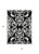 5' X 8' Black And Ivory Damask Washable Indoor Outdoor Area Rug