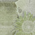 5' X 8' Artichoke Green And Gray Floral Washable Indoor Outdoor Area Rug