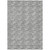 5' X 8' Gray And Ivory Geometric Washable Indoor Outdoor Area Rug Transitional Style - Gray, Ivory Color