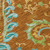 5' X 8' Orange Paisley Washable Non Skid Indoor Outdoor Area Rug