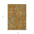 5' X 8' Orange Paisley Washable Non Skid Indoor Outdoor Area Rug