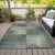 3' X 5' Olive Green And Gray Abstract Washable Indoor Outdoor Area Rug Transitional Style - Olive Green, Gray Color