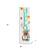 36" White And Turquoise Hello Solid Wood Porch Sign