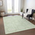 5' X 8' Mint Green And Ivory Geometric Washable Indoor Outdoor Area Rug Transitional Style - Mint Green, Ivory Color