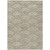 5' X 8' Taupe Fern Green And Ivory Geometric Washable Indoor Outdoor Area Rug