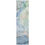 8' Runner Blue Abstract Washable Non Skid Indoor Outdoor Runner Rug Transitional Style - Blue Color
