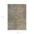 5' X 8' Gold And Gray Abstract Washable Indoor Outdoor Area Rug