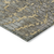 5' X 8' Gold And Gray Abstract Washable Indoor Outdoor Area Rug