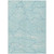 5' X 8' Aqua And Ivory Abstract Washable Indoor Outdoor Area Rug