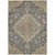 5' X 8' Charcoal Gray And Brown Oriental Washable Indoor Outdoor Area Rug