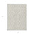 5' X 8' Beige And Ivory Geometric Washable Indoor Outdoor Area Rug