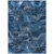 3' X 5' Navy Blue And Sky Blue Abstract Washable Indoor Outdoor Area Rug Transitional Style - Navy Blue, Sky Blue Color