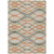 3' X 5' Orange Ivory And Gray Abstract Washable Indoor Outdoor Area Rug