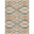 3' X 5' Orange Ivory And Gray Abstract Washable Indoor Outdoor Area Rug