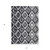 3' X 5' Black And Ivory Geometric Washable Indoor Outdoor Area Rug Transitional Style - Black, Ivory Color