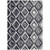 3' X 5' Black And Ivory Geometric Washable Indoor Outdoor Area Rug Transitional Style - Black, Ivory Color