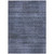 3' X 5' Navy Blue And Gray Striped Washable Indoor Outdoor Area Rug - Navy Blue, Gray