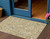 3' X 5' Wheat Blue And Ivory Floral Washable Indoor Outdoor Area Rug