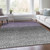 3' X 5' Purple And Gray Abstract Washable Indoor Outdoor Area Rug - Purple, Gray