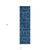 8' Gray Floral Medallion Washable Indoor Outdoor Runner Rug