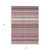 5' X 8' Mauve Merlot And Ivory Southwestern Washable Indoor Outdoor Area Rug