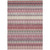 5' X 8' Mauve Merlot And Ivory Southwestern Washable Indoor Outdoor Area Rug