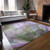 3' X 5' Purple Abstract Washable Non Skid Indoor Outdoor Area Rug - Purple