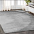 5' X 8' Gray Charcoal And Silver Abstract Washable Indoor Outdoor Area Rug Transitional Style - Gray, Charcoal, Silver Color