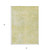 5' X 8' Gold Abstract Washable Non Skid Indoor Outdoor Area Rug