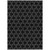 5' X 8' Black And White Geometric Washable Indoor Outdoor Area Rug