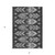 3' X 5' Black Charcoal And Silver Southwestern Washable Indoor Outdoor Area Rug