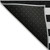8' Runner Black and White Striped Washable Non Skid Indoor Outdoor Runner Rug