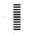 8' Runner Black and White Striped Washable Non Skid Indoor Outdoor Runner Rug
