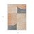 5' X 8' Coral Peach And Gray Abstract Washable Indoor Outdoor Area Rug