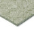 5' X 8' Green And Ivory Floral Washable Indoor Outdoor Area Rug Transitional Style - Green, Ivory Color