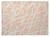 2' X 3' Peach and Ivory Abstract Washable Non Skid Indoor Outdoor Area Rug