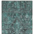 8' Runner Turquoise Oriental Washable Non Skid Indoor Outdoor Runner Rug
