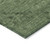 5' X 8' Fern Green And Dark Green Floral Washable Indoor Outdoor Area Rug