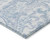 3' X 5' Sky Blue Denim Blue And Ivory Paisley Washable Indoor Outdoor Area Rug