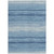 5' X 8' Blue And Ivory Abstract Washable Indoor Outdoor Area Rug Transitional Style - Blue, Ivory Color