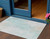 3' X 5' Pale Aqua Beige And Ivory Abstract Washable Indoor Outdoor Area Rug