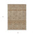 5' X 8' Brown And Beige Geometric Washable Indoor Outdoor Area Rug - 606114962984