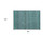 2' X 3' Turquoise Striped Washable Non Skid Indoor Outdoor Area Rug