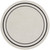 6' Ivory And Black Round Indoor Outdoor Area Rug