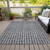 3' X 5' Graphite Gray And Silver Geometric Washable Indoor Outdoor Area Rug