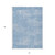 3' X 5' Navy Blue And Sky Blue Abstract Washable Indoor Outdoor Area Rug Transitional Style - Navy Blue, Sky Blue Color