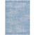 3' X 5' Navy Blue And Sky Blue Abstract Washable Indoor Outdoor Area Rug Transitional Style - Navy Blue, Sky Blue Color